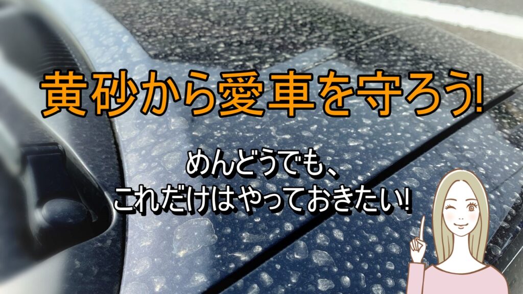 黄砂の時期がやってきた！黒ボティの愛車がたいへんなことに～っ！